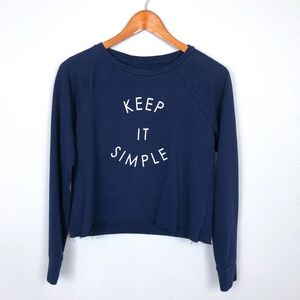 Banana Republic Knit Sweatshirt | Womens XS | Navy